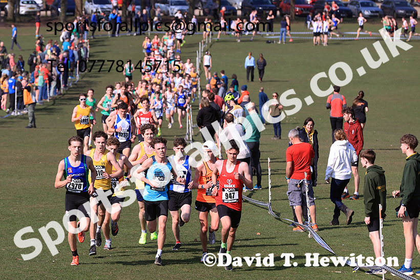 GMens under-17s 2025 UK CAU Inter Counties Cross Country Champs., Wollaton Park, Nottingham. Photo: David T. Hewitson/Sports for All Pics